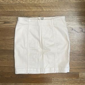 Light pink free people skirt